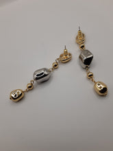 Two-tone drop durable female earrings